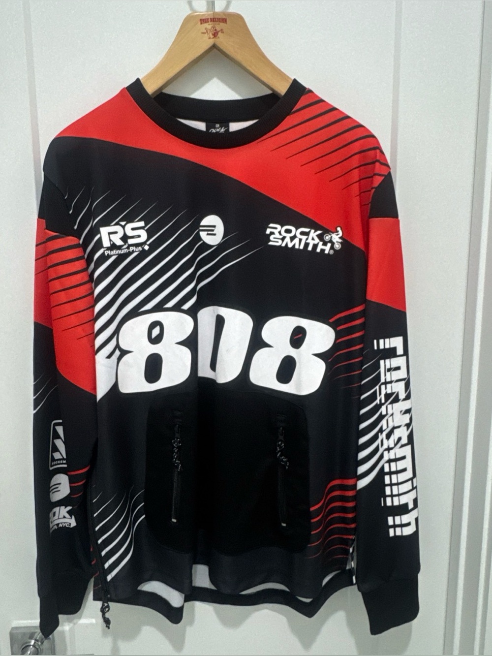 Rock Smith 808 Graphic Tech Crewneck Sweatshirt XL Racing Motocross Streetwear